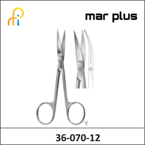 MAR PLUS SUTURE SCISSORS CVD S/S 120MM