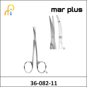 MAR PLUS LITTLER SCISSORS W/EYE CVD 115MM