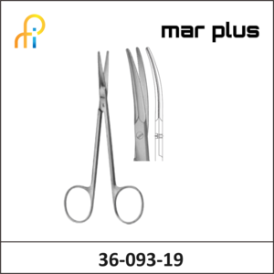 MAR PLUS GORNEY SCISSORS CVD SERR B/B 195MM
