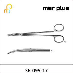 MAR PLUS MORSE NERV SCISSORS S/S CVD.175MM