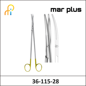 MAR PLUS TC NELSON-METZ SCISSORS CVD 285MM