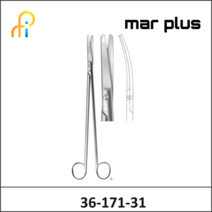 MAR PLUS STELZNER RECTAL SCISSORS CVD 310MM