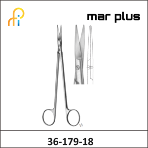 MAR PLUS TOENNIS SCISSORS DEL STR 180MM