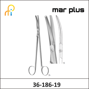 MAR PLUS POTTS-SMITH SCISSORS CVD FLAT 190MM
