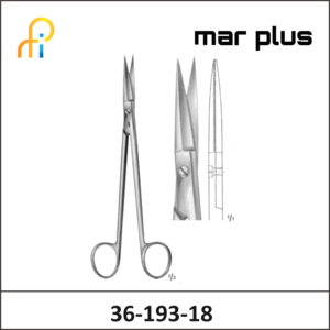 MAR PLUS CARTILAGE SCISSORS S/S 185MM