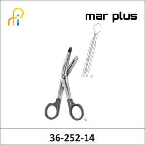 MAR PLUS UNIVERSAL SCISSORS RED 145MM
