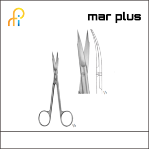 MAR PLUS DEL SCISSORS W/TOOTH-BLDFINE130MM
