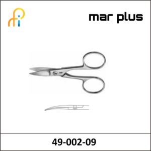 MAR PLUS NAIL SCISSORS COURVED 90MM